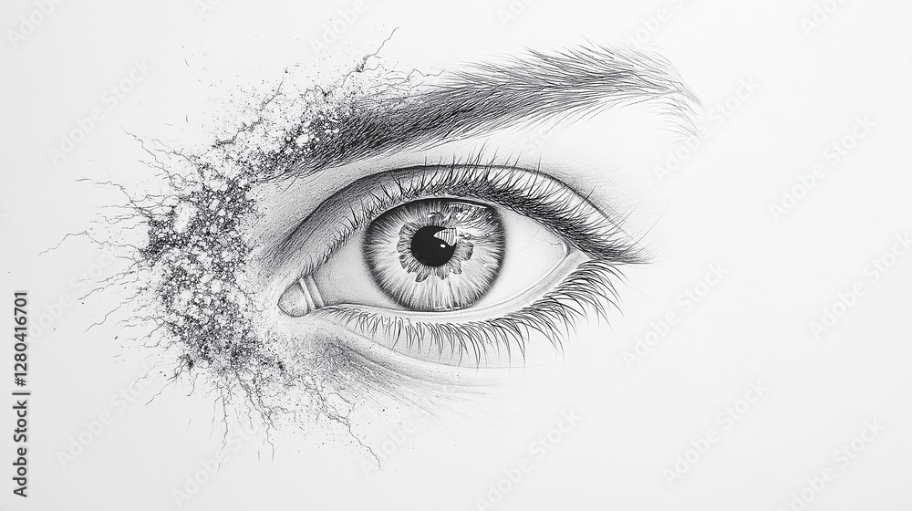 Eye of Innovation: A captivating illustration showcases a detailed eye emerging from a surface, symbolizing vision, innovation, and unveiling a glimpse into the core of perception and breakthrough. Eye of Innovation: A captivating illustration showcases a detailed eye emerging from a surface, symbolizing vision, innovation, and unveiling a glimpse into the core of perception and breakthrough.