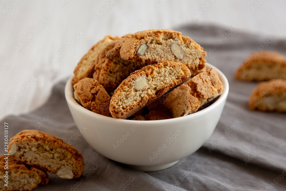 Homemade Almond Cantuccini Ready for Breakfast Homemade Almond Cantuccini Ready for Breakfast