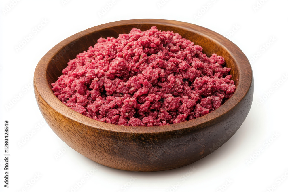 Ground beef isolated on white background. Ground beef isolated on white background.