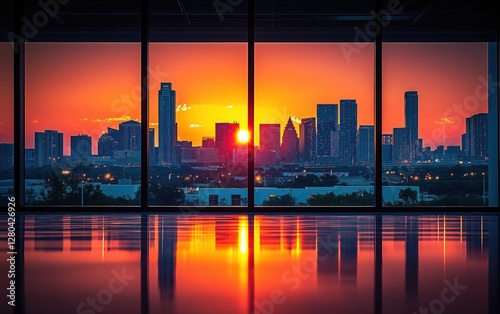 city sky-high view 