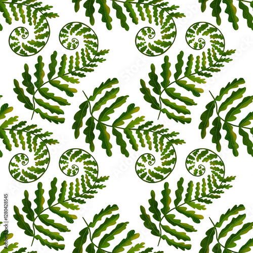 Seamless fern leaf pattern