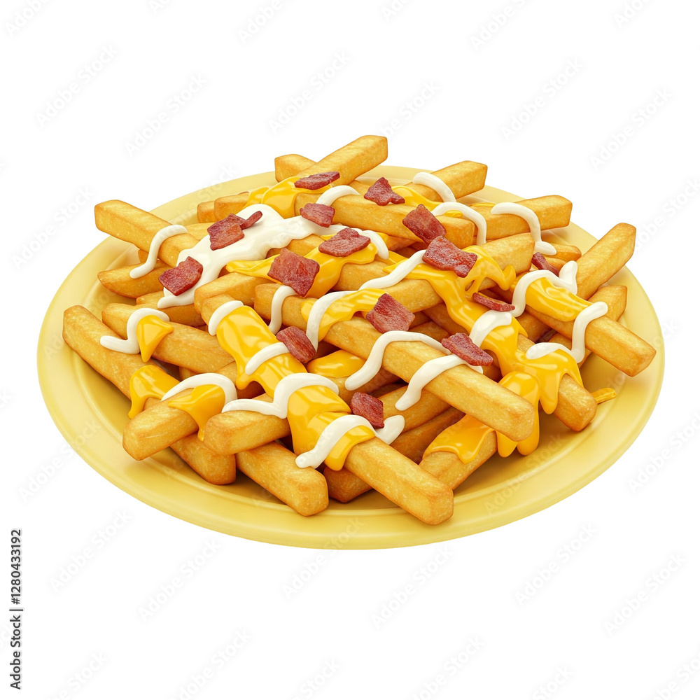 Loaded Cheese Fries with Bacon & Ranch Drizzle – The Ultimate Comfort Food