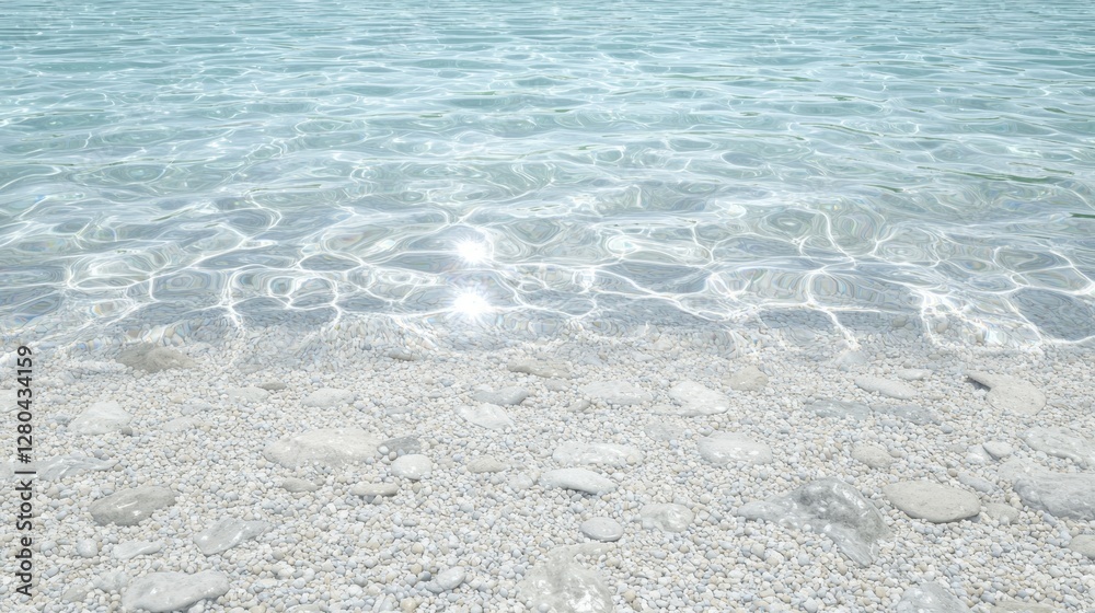 Bright and Shimmering 3D Rendered Seamless Pattern of Crystal Clear Water Surface Bright and Shimmering 3D Rendered Seamless Pattern of Crystal Clear Water Surface