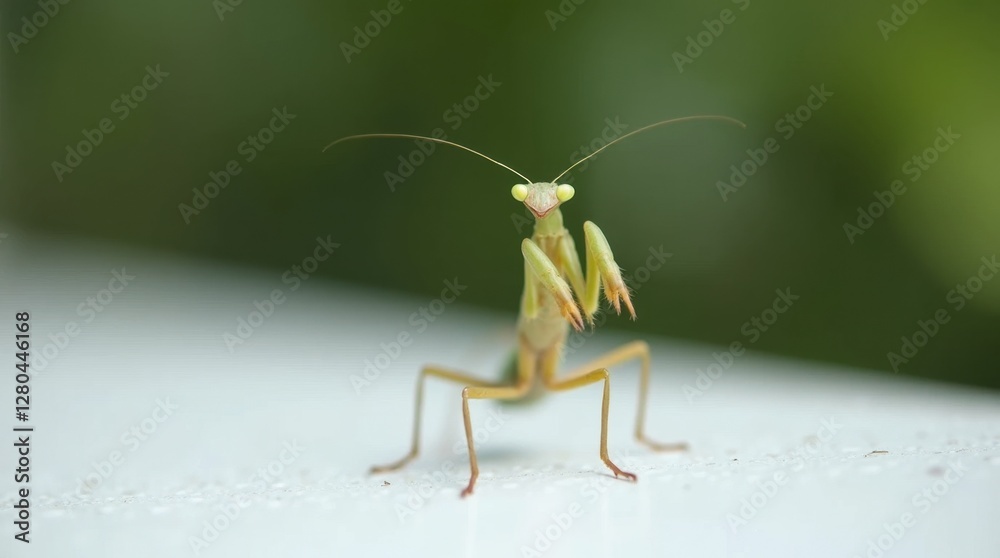 Praying Mantis on White Background Praying Mantis on White Background