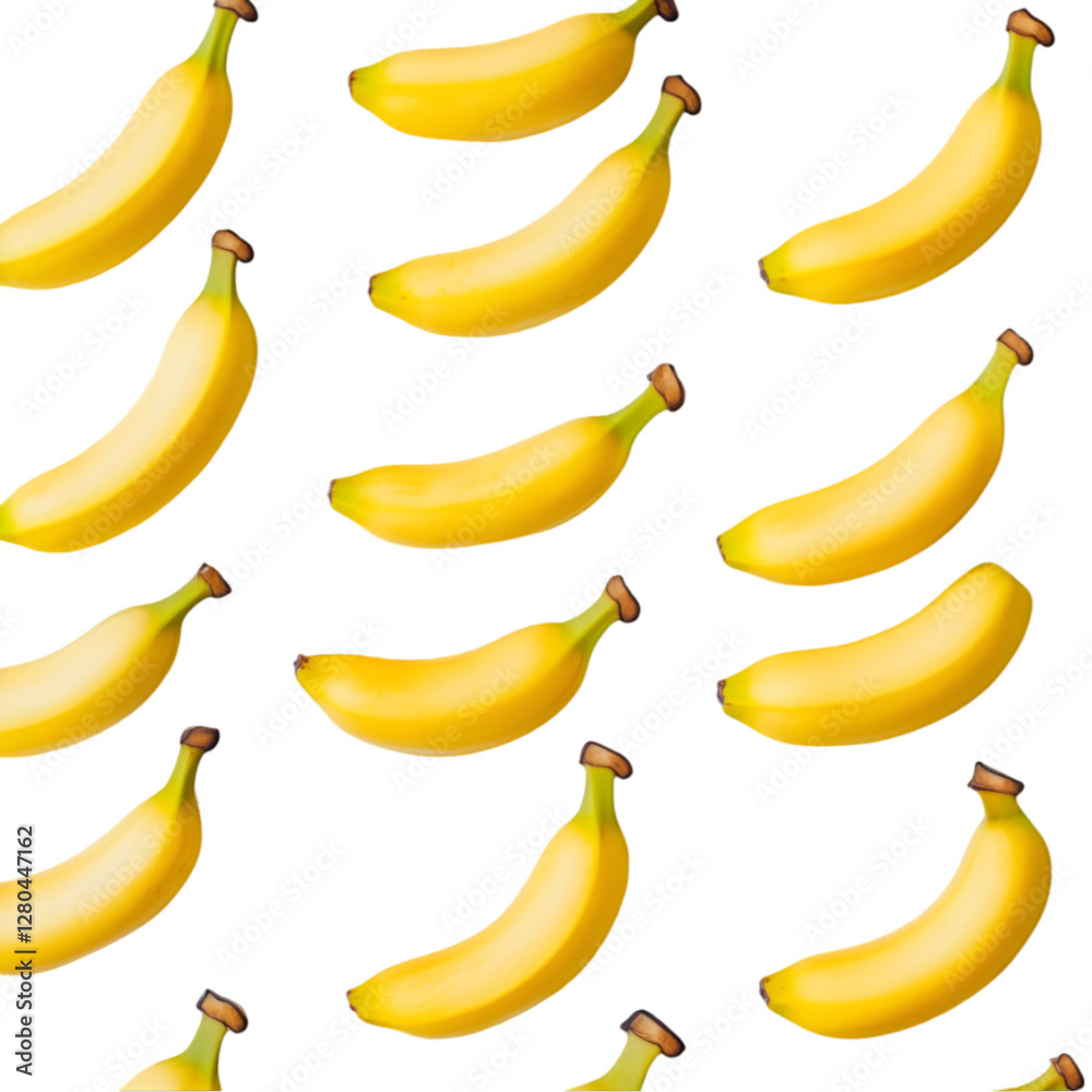 Fresh bananas displayed white background photostock minimalist top view food photography Fresh bananas displayed white background photostock minimalist top view food photography