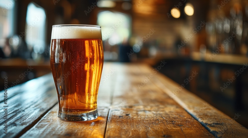 Alcohol consumption at a brewery with draft beer and rustic decor. Featuring tradition and relaxation Alcohol consumption at a brewery with draft beer and rustic decor. Featuring tradition and relaxation