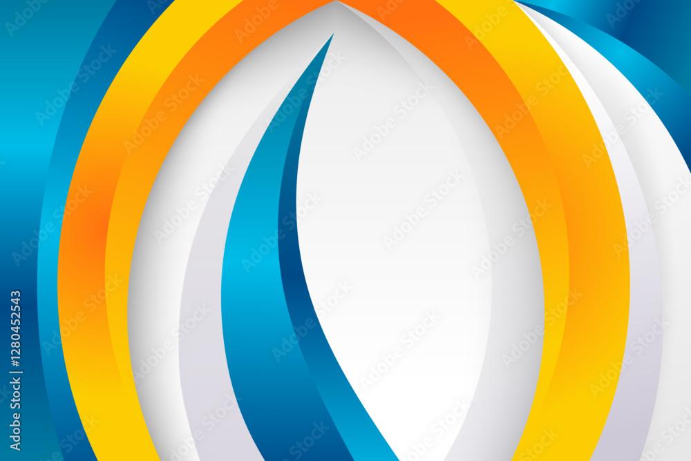 Combination of grey, blue and yellow gradient colors on geometric element background. curve abstract modern style design template. Combination of grey, blue and yellow gradient colors on geometric element background. curve abstract modern style design template.