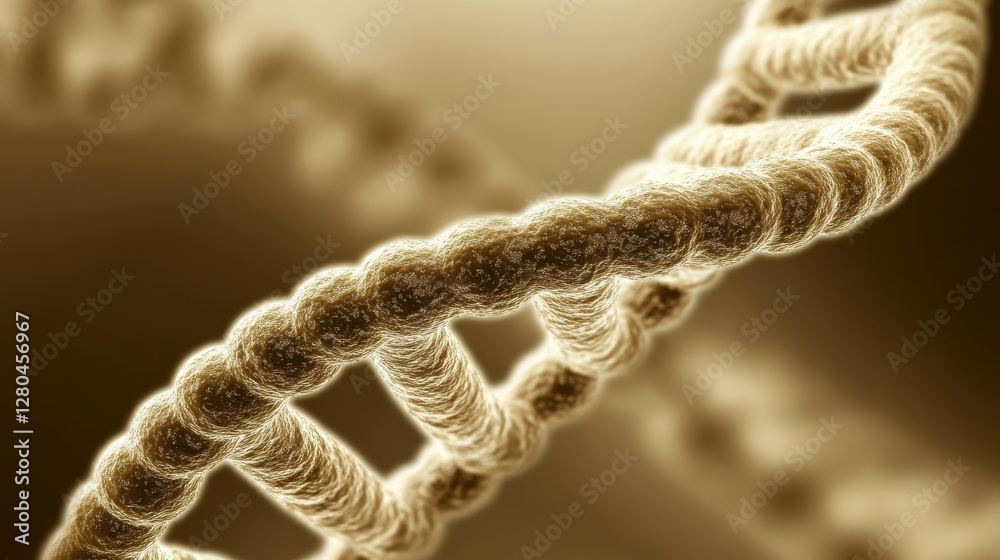 DNA Double Helix: An intricate, close-up view of a DNA double helix, illuminated to showcase its structural complexity, symbolizing the very essence of life and genetic code. DNA Double Helix: An intricate, close-up view of a DNA double helix, illuminated to showcase its structural complexity, symbolizing the very essence of life and genetic code.