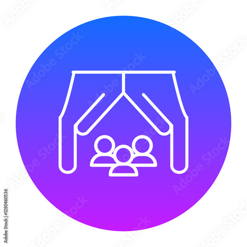 Hands Reaching Out Icon