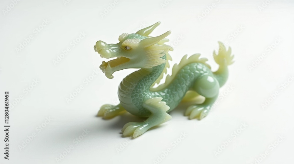 Fototapeta premium Jade Dragon Figurine