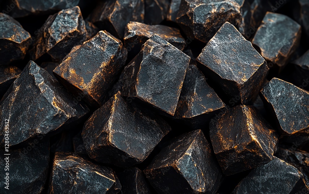 A closeup of dark chocolate chunks on a black background, rich glossy texture, intricate detail, high contrast lighting, hyperrealistic, 8K A closeup of dark chocolate chunks on a black background, rich glossy texture, intricate detail, high contrast lighting, hyperrealistic, 8K