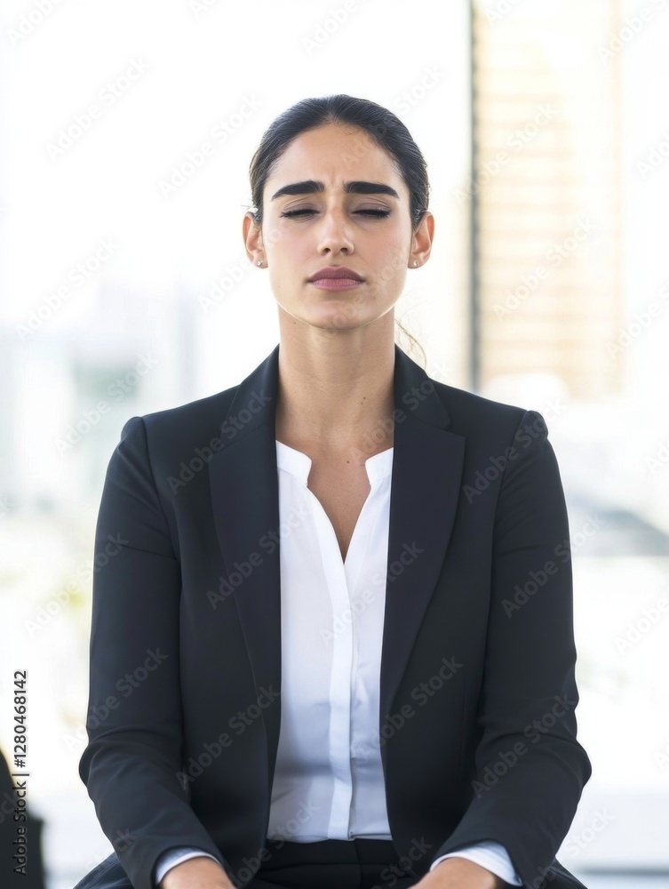A female entrepreneur, dressed in a sleek professional suit, stands confidently amidst the soft, warm morning light, embodying the essence of entrepreneurial success and determination A female entrepreneur, dressed in a sleek professional suit, stands confidently amidst the soft, warm morning light, embodying the essence of entrepreneurial success and determination