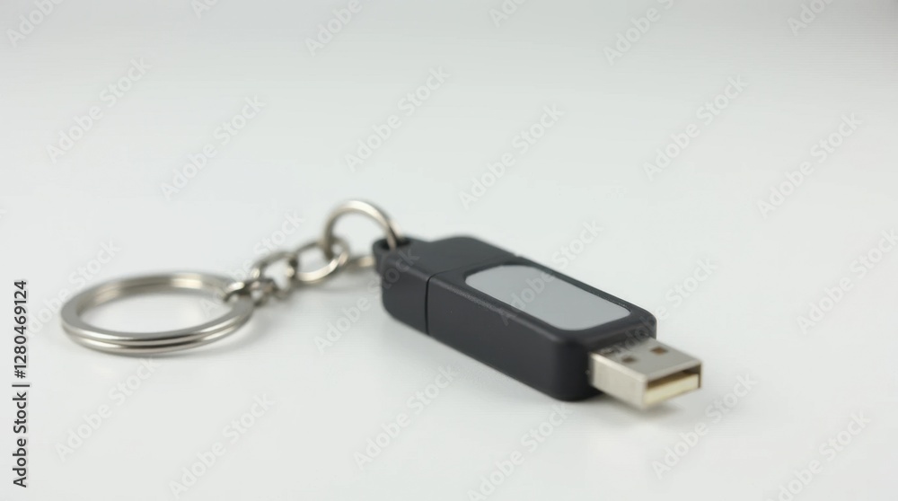 USB Flash Drive with Keychain Loop - PLA Plastic USB Flash Drive with Keychain Loop - PLA Plastic