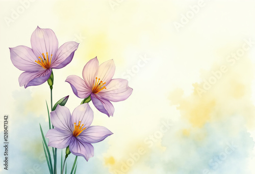 watercolor floral background