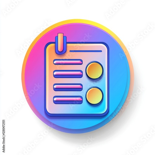 Colorful Menu Icon - Modern Business Graphic