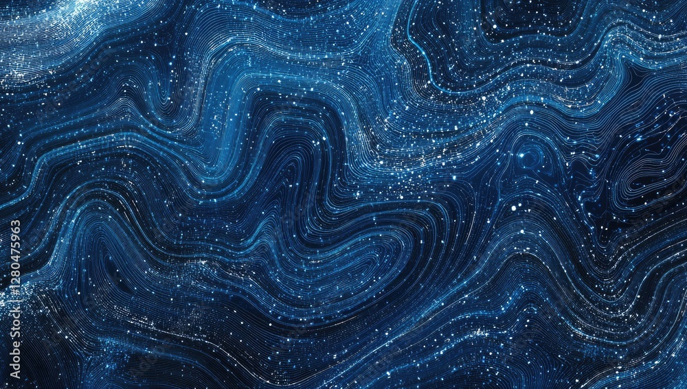 Abstract digital swirling blue marbled texture Abstract digital swirling blue marbled texture