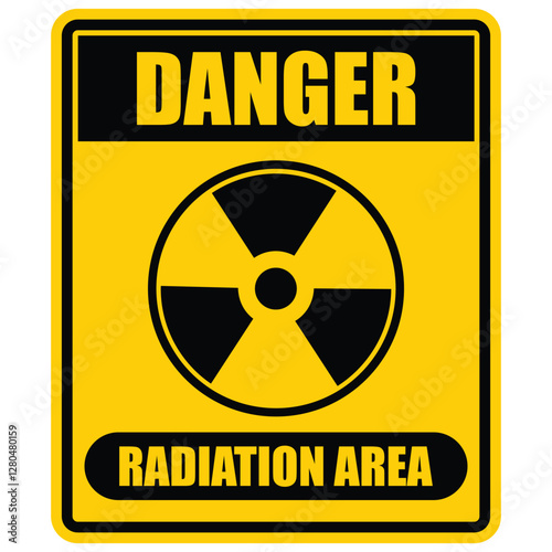 Danger, Radiation sign vector