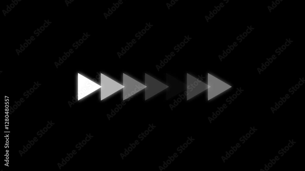 Right-directional arrow loop animation. Swipe right for the animation on black background Arrow direction set. Modern simple arrows. Right-directional arrow loop animation. Swipe right for the animation on black background Arrow direction set. Modern simple arrows.