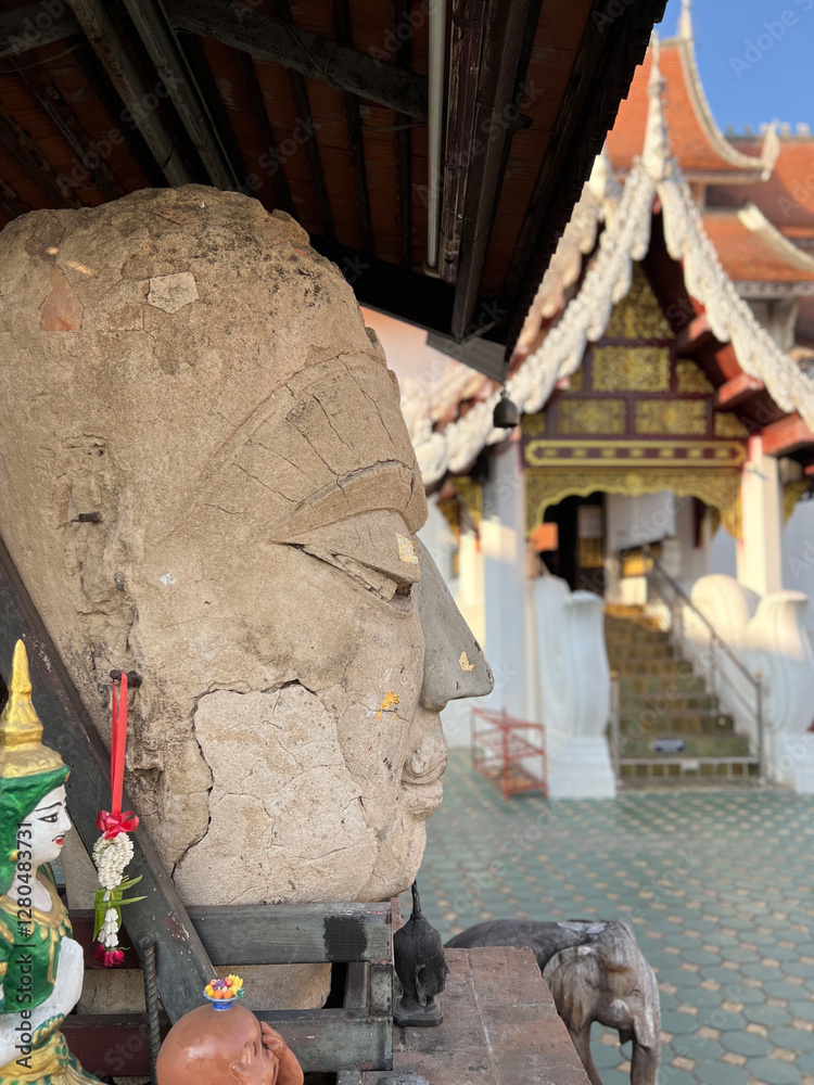 Wat Jet Lin Buddhist temple in Chiang Mai