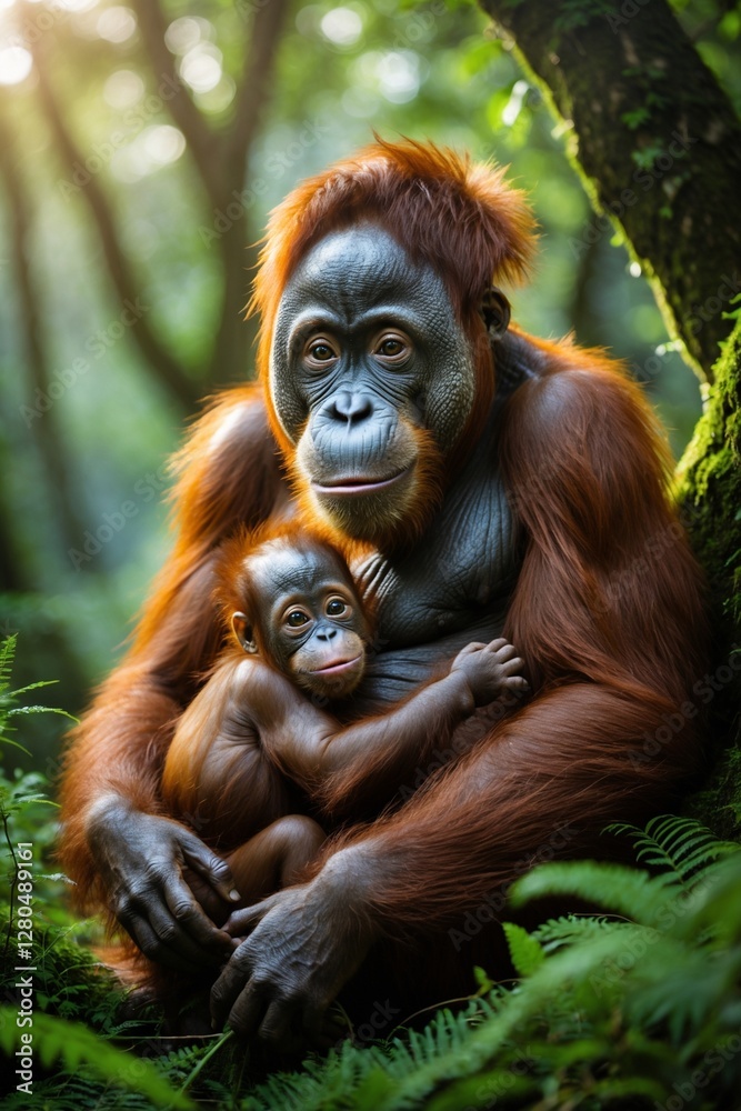 The orangutan is a large, intelligent ape native to the rainforests of Southeast Asia, particularly found in Borneo and Sumatra. Known for their reddish-brown fur and long, strong arms, orangutans are The orangutan is a large, intelligent ape native to the rainforests of Southeast Asia, particularly found in Borneo and Sumatra. Known for their reddish-brown fur and long, strong arms, orangutans are