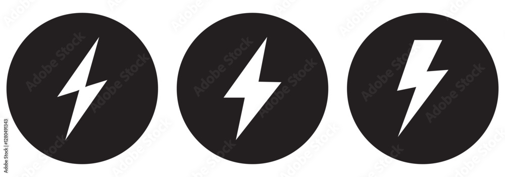 flash lightning bolt icon. Electric power symbol. Power energy sign, vector illustration. flash lightning bolt icon. Electric power symbol. Power energy sign, vector illustration.