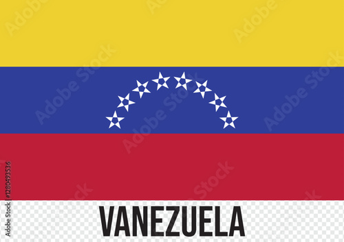 Venezuela Flag. National Venezuela flag. Flag of Venezuela. Flag of Venezuela Vector graphics. Civil variant. Accurate dimensions, element proportions and colors.