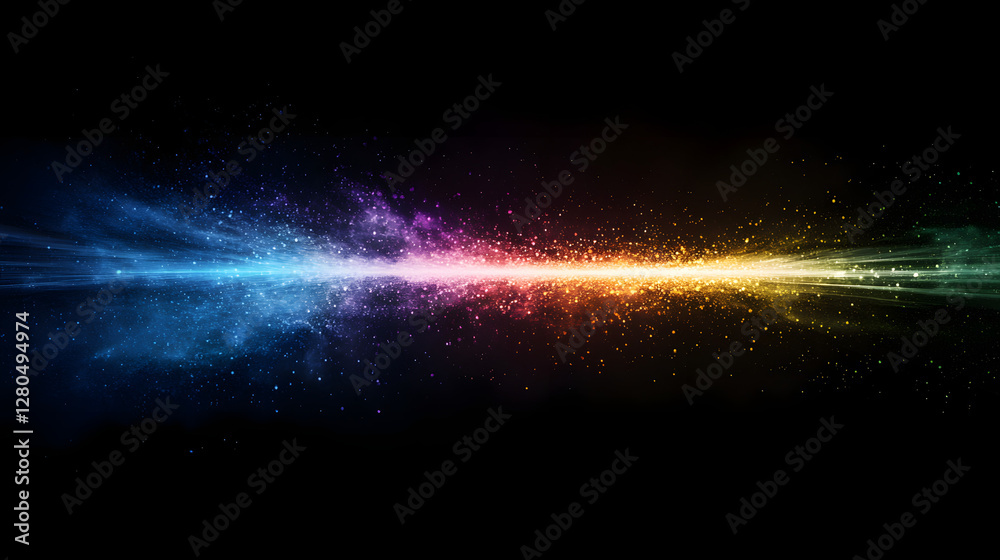 A Beam of Light Splitting into Multiple Colorful Dimensions
A Beam of Light Splitting into Multiple Colorful Dimensions