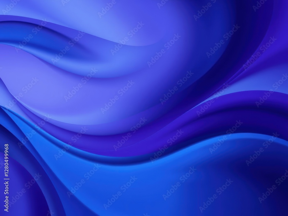 Obraz premium Abstract Blue Swirling Background