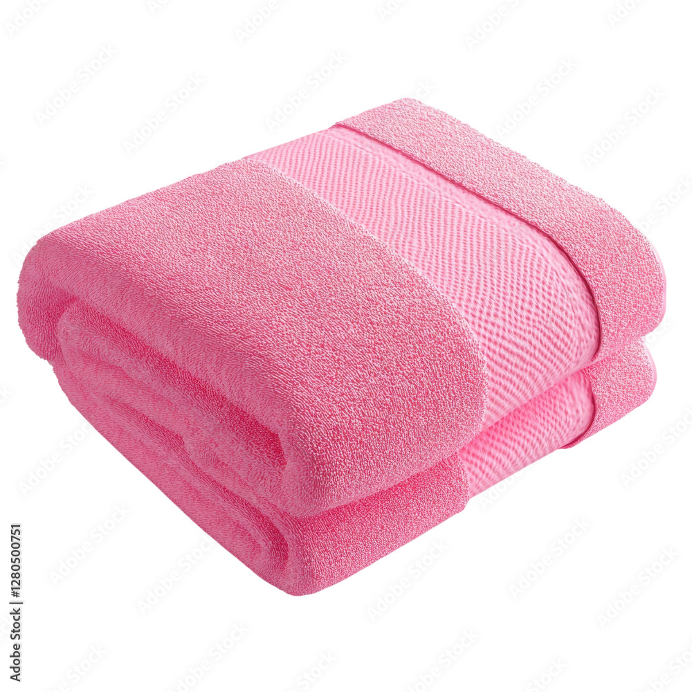 Soft Fluffy Bath Towel Mockup on transparent background. Soft Fluffy Bath Towel Mockup on transparent background.