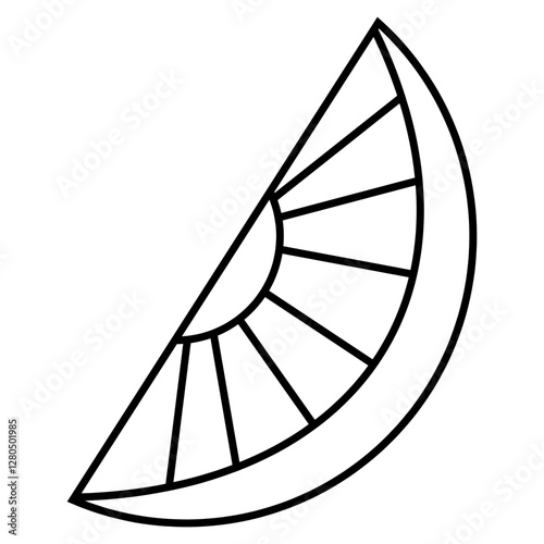 slice of orange icon vector
