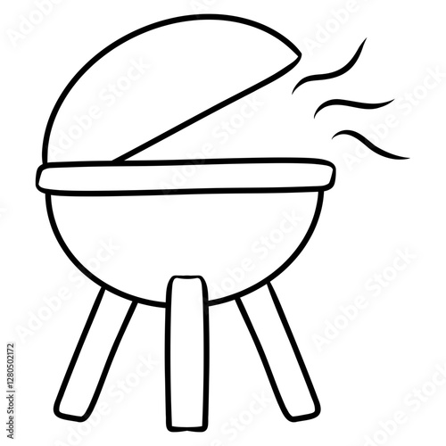 vector illustration of a barbeque grill