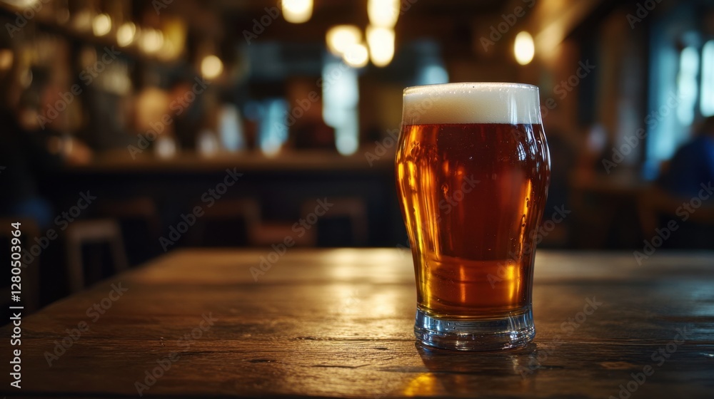 Alcohol consumption at a cozy pub with pints of beer and a traditional atmosphere. Featuring community and comfort Alcohol consumption at a cozy pub with pints of beer and a traditional atmosphere. Featuring community and comfort