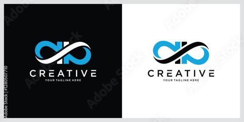 Initial letter AA logo vector design template