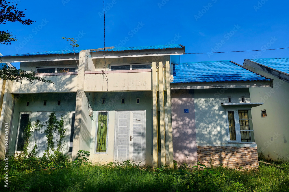 Permanent complex houses ready for occupancy are lined up Permanent complex houses ready for occupancy are lined up