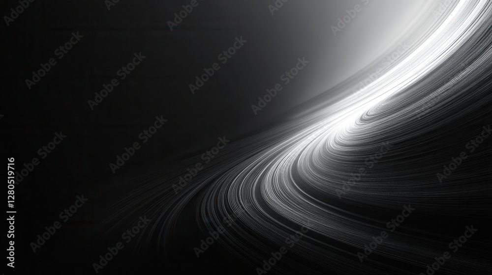 Abstract Flowing Lines in Black and White Background Design Abstract Flowing Lines in Black and White Background Design
