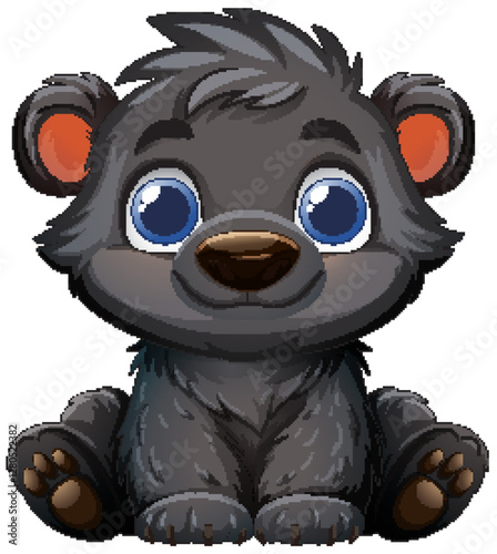 Adorable Baby Bear Illustration