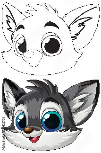 Cute Cartoon Baby Animal Illustration