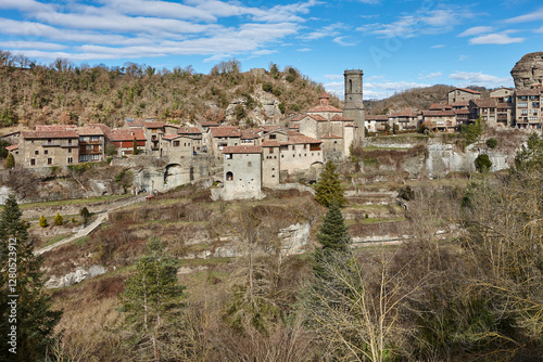 Obraz na płótnie Picturesque medieval catalonian village of Rupit. Barcelona. Spain w salonie