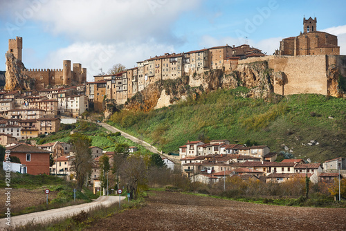 Obraz na płótnie Picturesque medieval village of Frias. Burgos Castilla y Leon. Spain w salonie