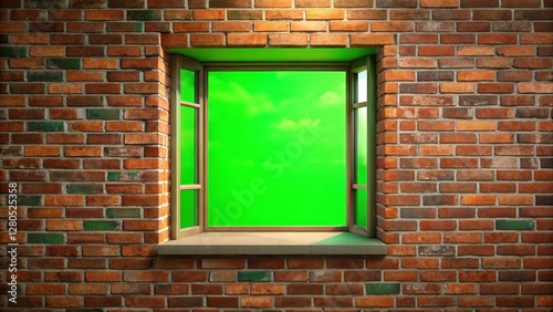 Magical Green Screen Window:  Floating Bricks for Easy Video & Image Compositing