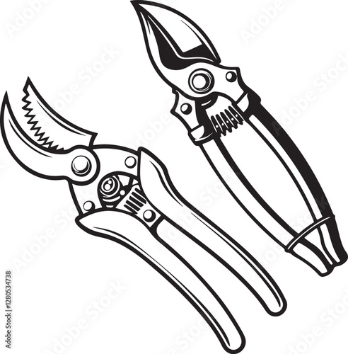 Pruners Rustic Tool for Gardening