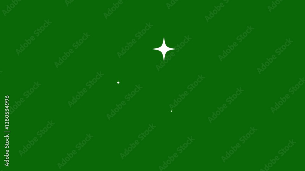 Magical Twinkling Stars Retro Vector Animation on magic twinkle gold stars starlight on chroma key green screen. 4k Magical Twinkling Stars Retro Vector Animation on magic twinkle gold stars starlight on chroma key green screen. 4k