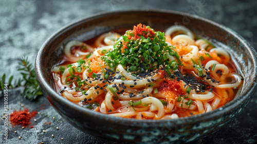 Shot from above with High-end asian food photography