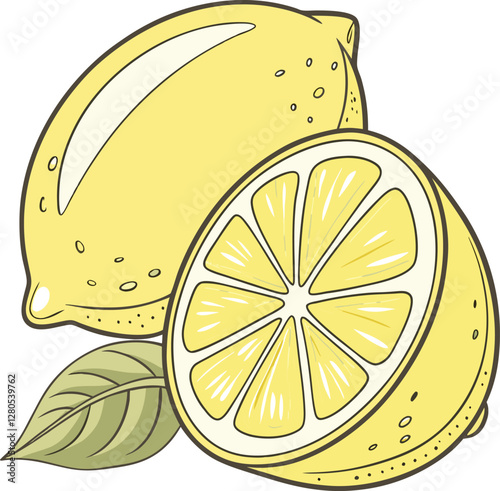 lemons, one whole and one halved, showcasing the freshness