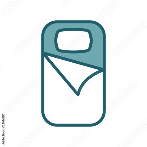 sleeping bag icon vector design template simple and clean