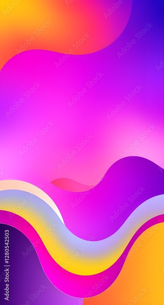 Vibrant Color Waves Abstract Gradient Flow Vibrant Color Waves Abstract Gradient Flow