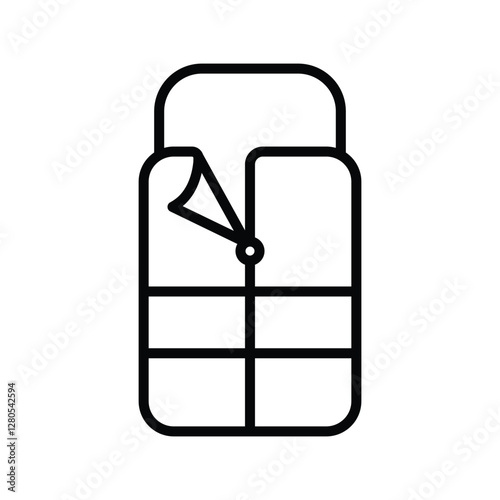 sleeping bag icon vector design template simple and clean