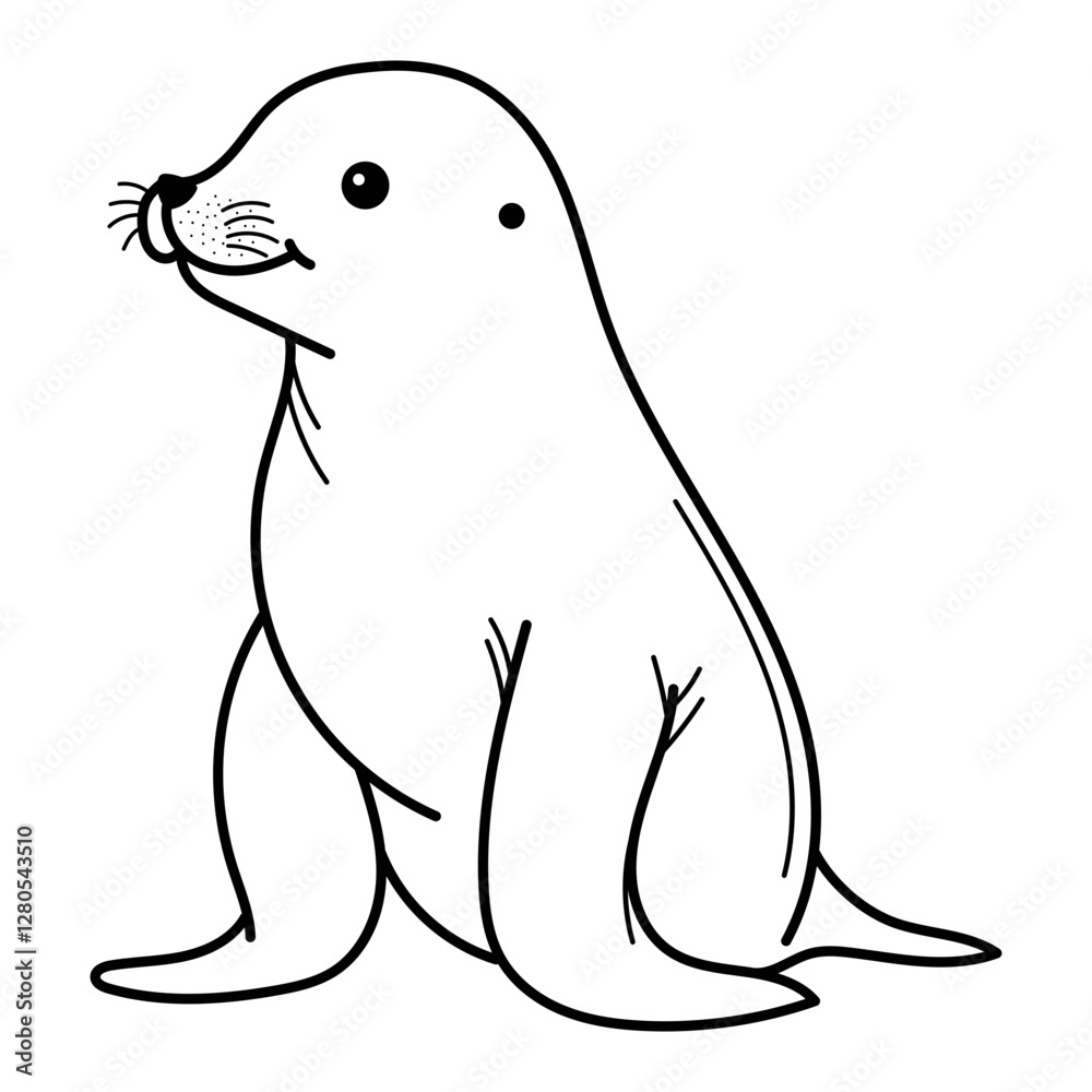 Seal lion basking on sundrenched rock captures serene beauty. Suitable for coastal, wildlife, relaxation, travel, and coloring book for kids Seal lion basking on sundrenched rock captures serene beauty. Suitable for coastal, wildlife, relaxation, travel, and coloring book for kids
