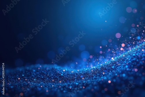 Wallpaper Mural Abstract blue backdrop, glowing particles and embossed texture , background, color, digital Torontodigital.ca