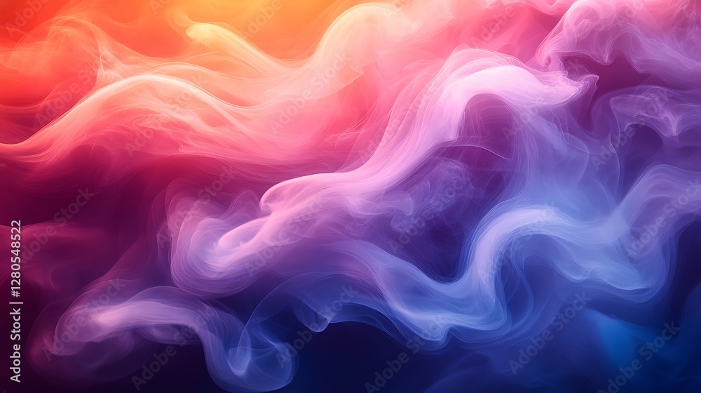Fototapeta premium Mesmerizing vibrant smoke in motion art high resolution image